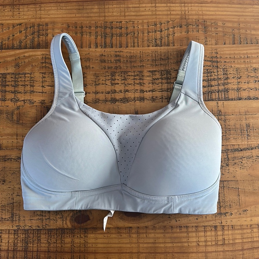 Lululemon Run Times Bra High Support Workout Sporty Sports Bra Black Sz 32DD
